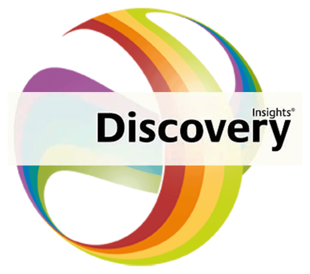 Insights Discovery four-colour personality model diagram showing Fiery Red, Sunshine Yellow, Earth Green, and Cool Blue energies